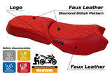 Funda de asiento para BMW R1200GS Adventure 2013-2018 Tappezzeria Italia TPZ en rojo diamante