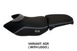 Funda de asiento Tappezzeria Italia TPZ para BMW R1200GS Adventure 2006-2012 en gris