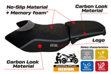 Funda de asiento BMW R1200GS Adventure 2006-2012 Tappezzeria Italia TPZ Comfort en gris