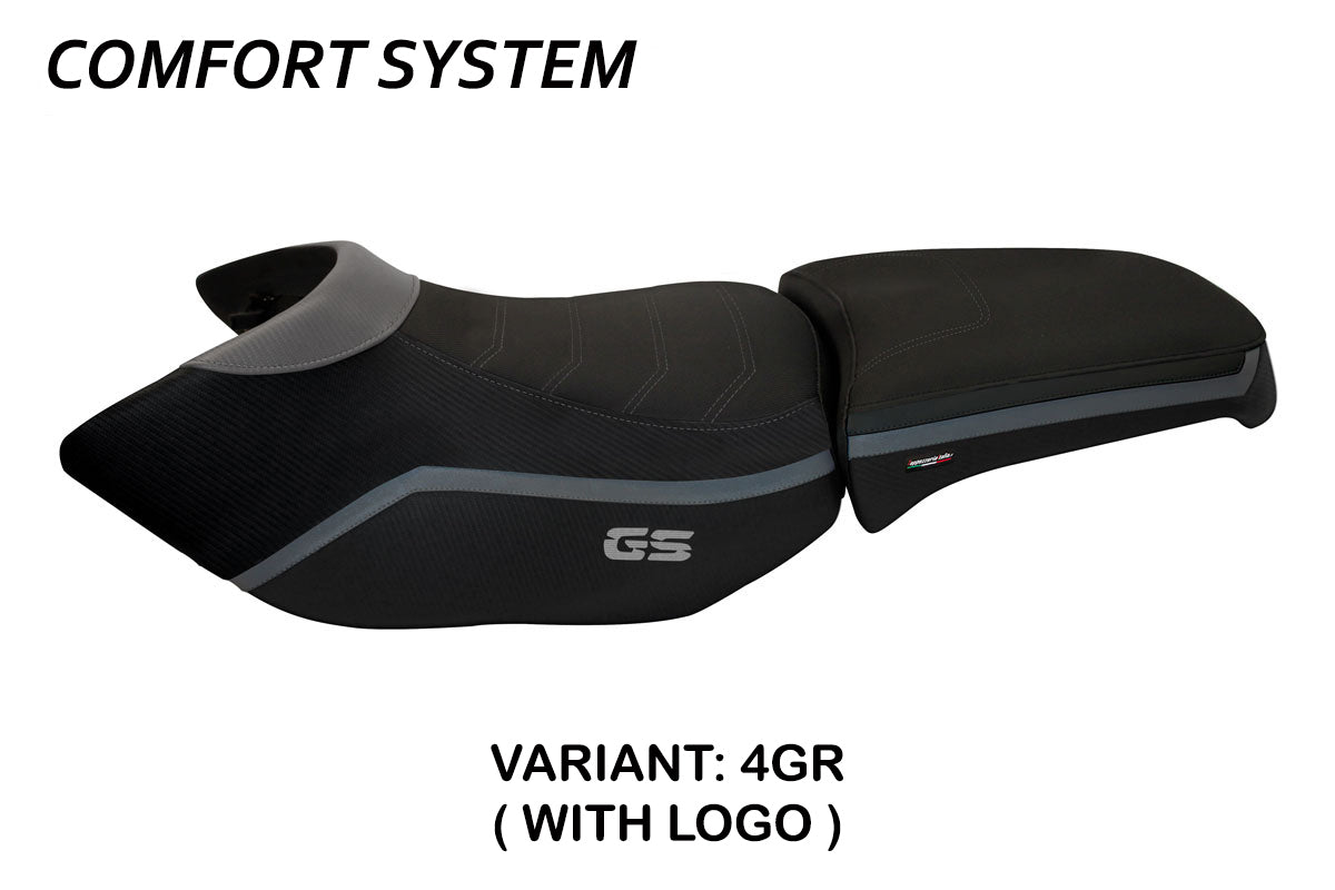 Funda de asiento BMW R1200GS Adventure 2006-2012 Tappezzeria Italia TPZ Comfort en gris