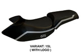 BMW R1200GS 2005-2012 Seat Cover Tappezzeria Italia TPZ in Silver and Black