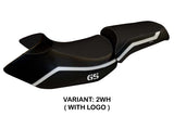 BMW R1200GS 2005-2012 Seat Cover Tappezzeria Italia TPZ in White and Black