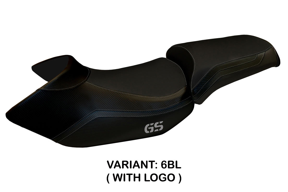 Funda de asiento Tappezzeria Italia TPZ para BMW R1200GS 2005-2012 en negro