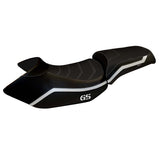 Funda de asiento BMW R1200GS 2005-2012 Tappezzeria Italia TPZ Comfort en blanco y negro