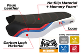 BMW R1200GS R1250GS Rallye 2017-2024 Seat Cover Tappezzeria Italia TPZ Comfort in White