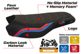 Funda de asiento BMW R1200GS R1250GS Rallye 2017-2024 Tappezzeria Italia TPZ Comfort en negro