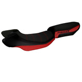 Funda de asiento BMW R1200R 2015-2018 Tappezzeria Italia TPZ Comfort en rojo y negro