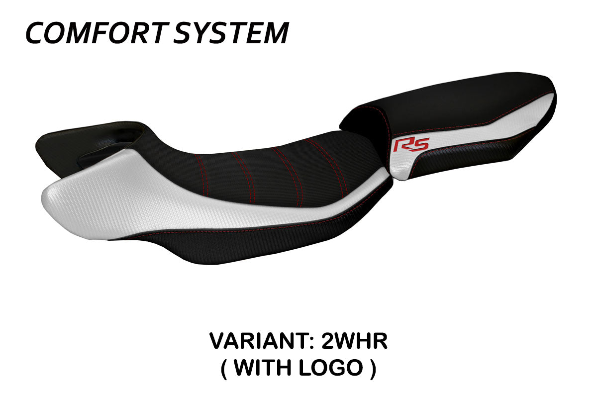 BMW R1200RS 2015-2019 Seat Cover Tappezzeria Italia TPZ Comfort in White and Red