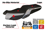 BMW R1200RT 2014-2018 Seat Cover Tappezzeria Italia TPZ in Silver and Black
