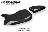 BMW S1000RR 2019-2026 Seat Cover Tappezzeria Italia TPZ Ultragrip in Silver