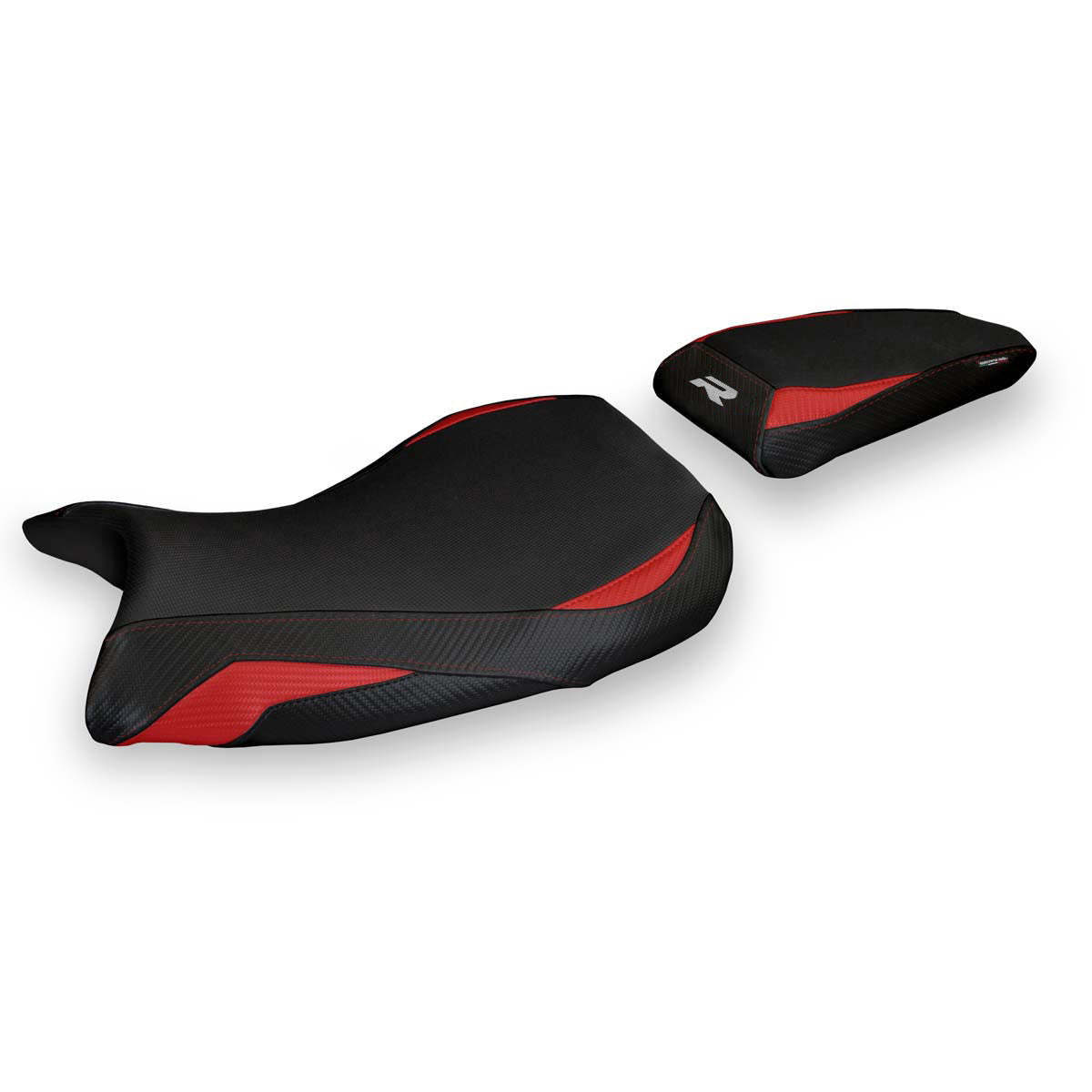 Funda de asiento BMW S1000R 2021-2025 Tappezzeria Italia TPZ en rojo y negro