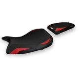 Funda de asiento BMW S1000R 2021-2025 Tappezzeria Italia TPZ en rojo y negro