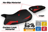 Funda de asiento BMW S1000R 2021-2025 Tappezzeria Italia TPZ en rojo y negro
