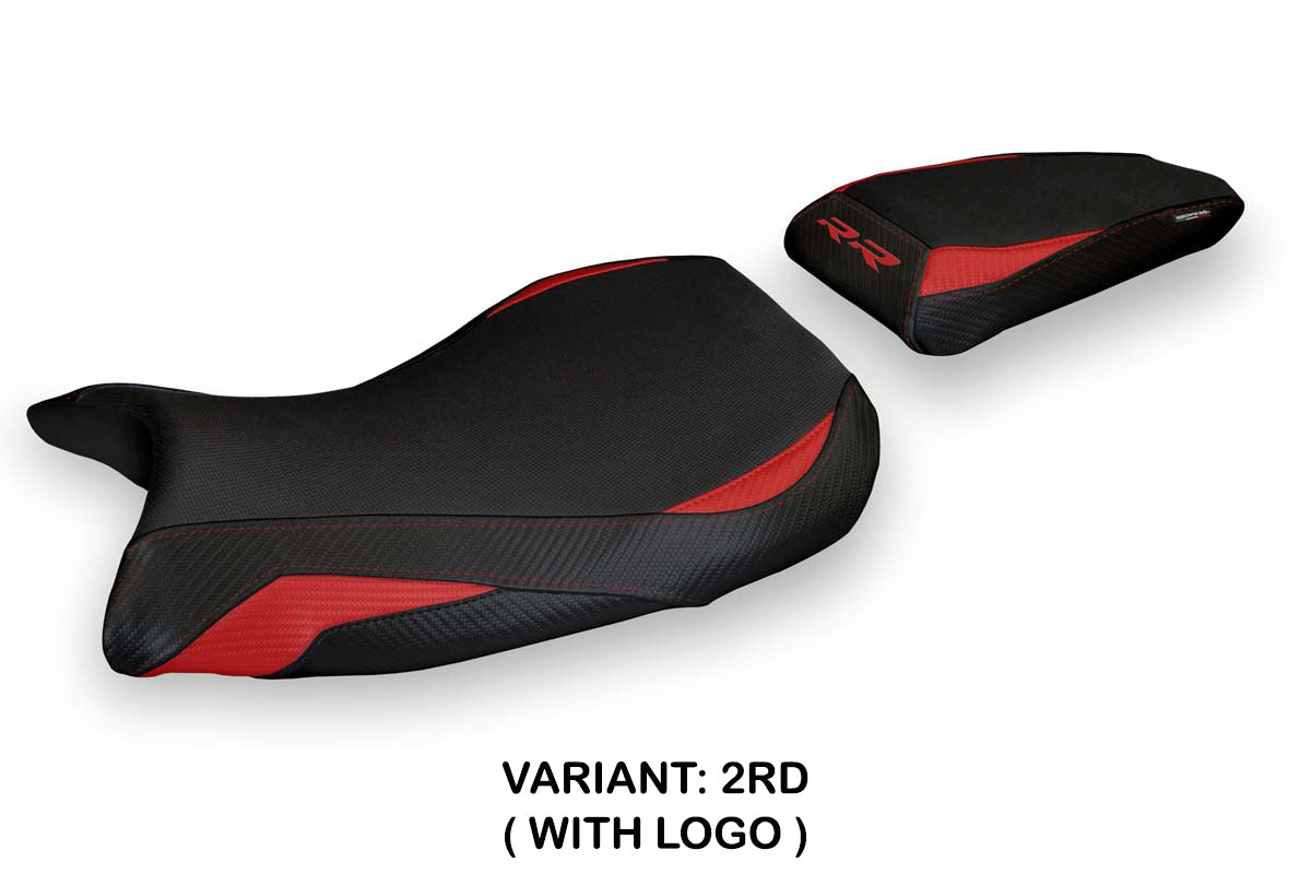 BMW S1000RR 2019-2026 Seat Cover Tappezzeria Italia TPZ in Red and Black