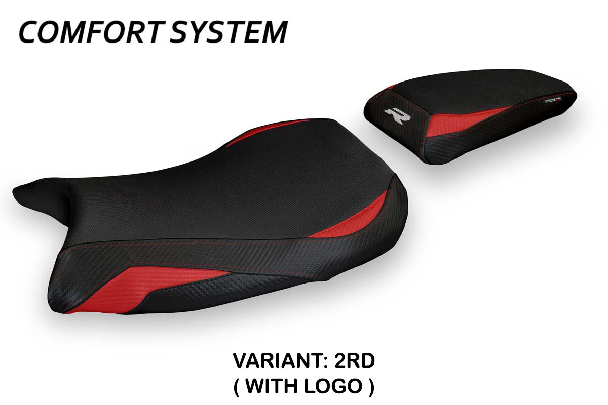 BMW S1000R 2021-2026 Seat Cover Tappezzeria Italia TPZ Comfort in Red and Black