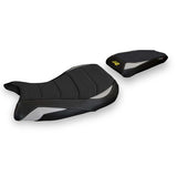 BMW S1000R 2021-2026 Seat Cover Tappezzeria Italia TPZ Ultragrip in Silver and Black
