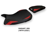 Funda de asiento BMW S1000R M Sport 2021-2025 Tappezzeria Italia TPZ en rojo y negro