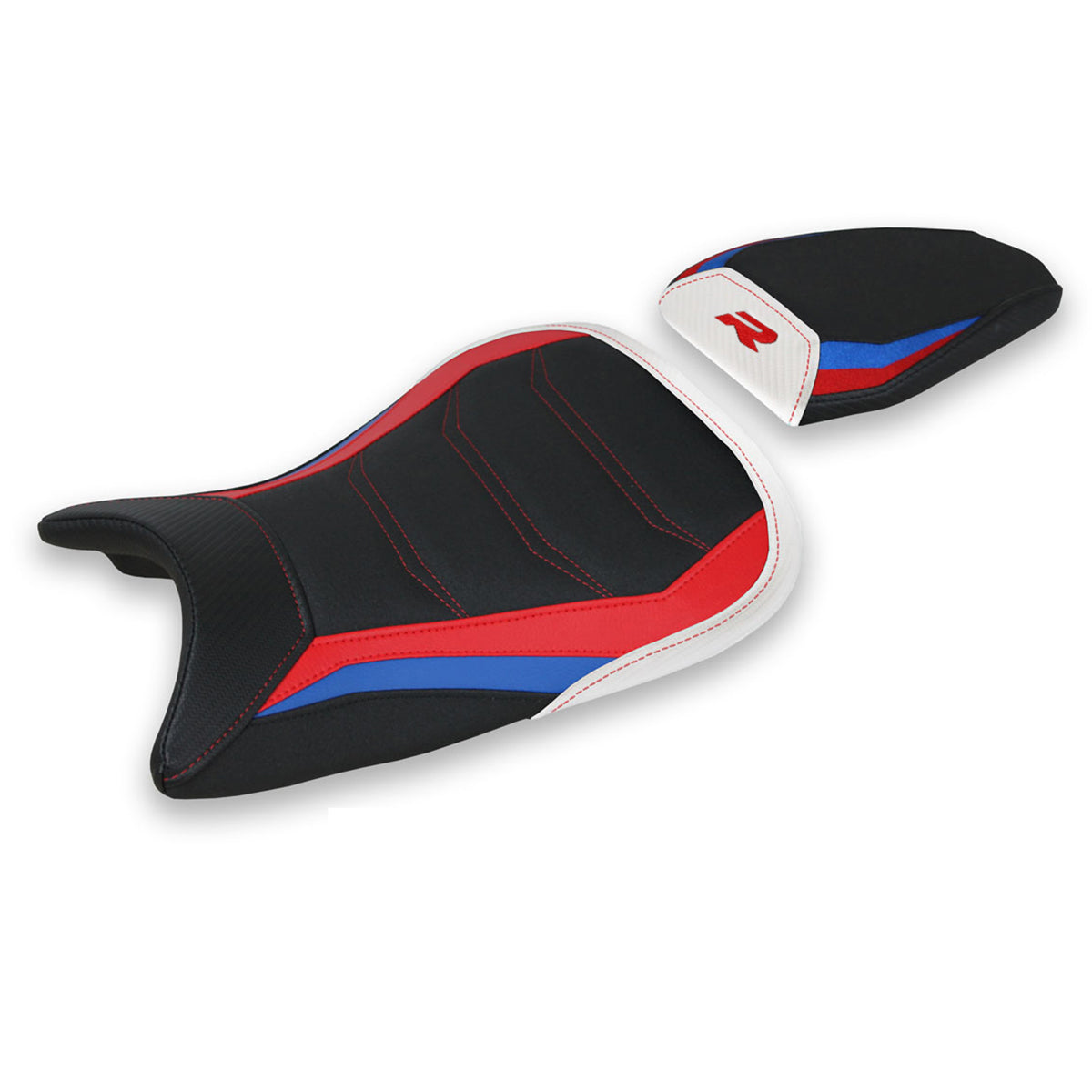 BMW S1000R M Sport 2021-2026 Seat Cover Tappezzeria Italia TPZ Ultragrip in White HP SE