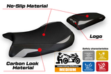 Funda de asiento BMW S1000RR M Sport 2019-2025 Tappezzeria Italia TPZ en plata y negro