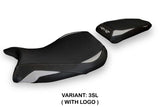 Funda de asiento BMW S1000RR M Sport 2019-2025 Tappezzeria Italia TPZ en plata y negro