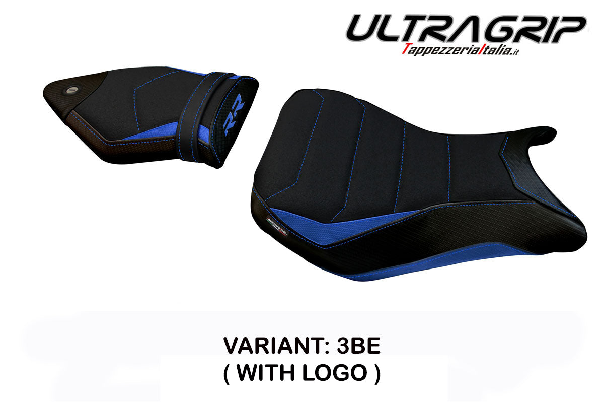 BMW S1000RR 2015-2018 Seat Cover Tappezzeria Italia TPZ Ultragrip in Blue and Black