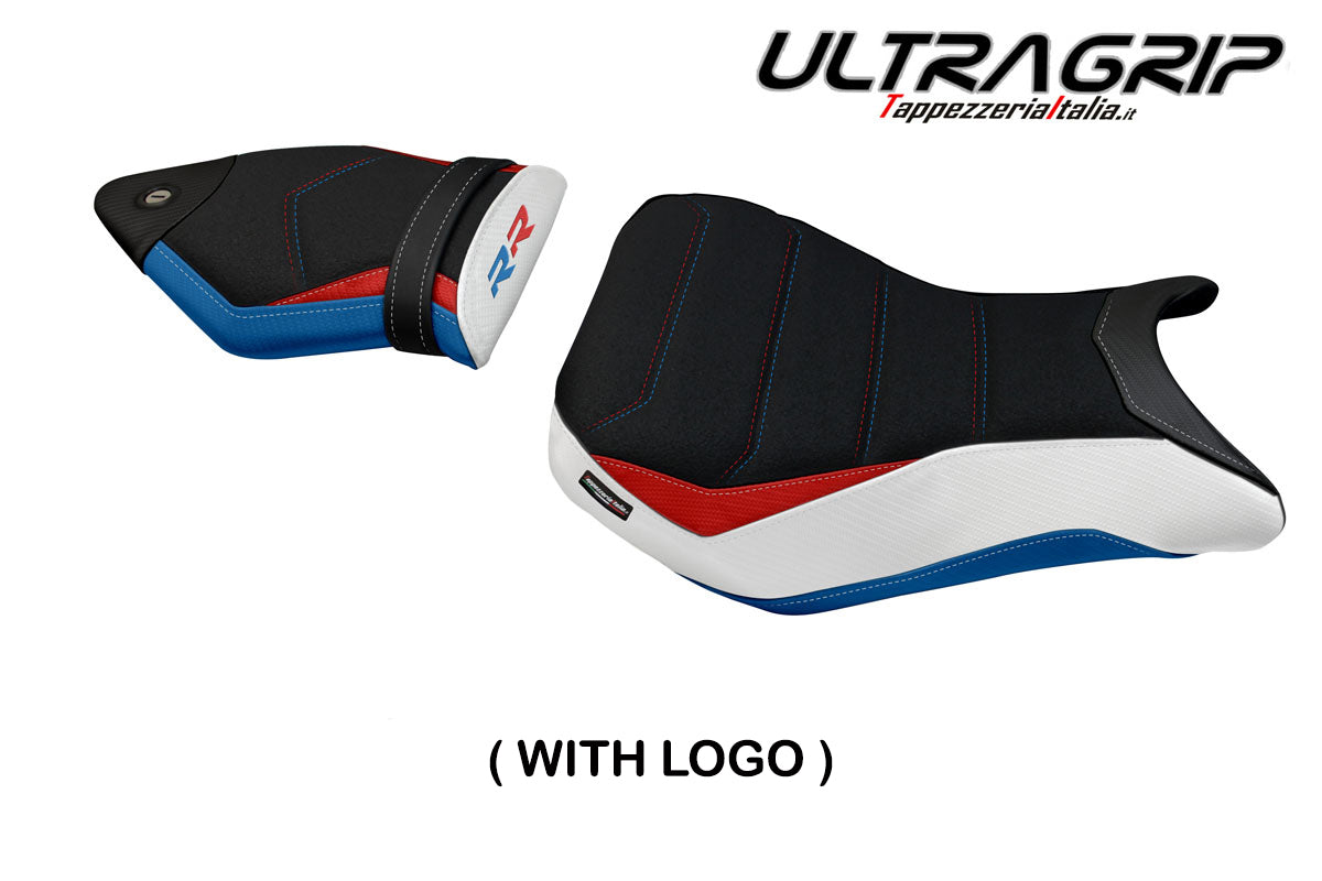 BMW S1000RR 2015-2018 Seat Cover Tappezzeria Italia TPZ Ultragrip in HP Red and Blue