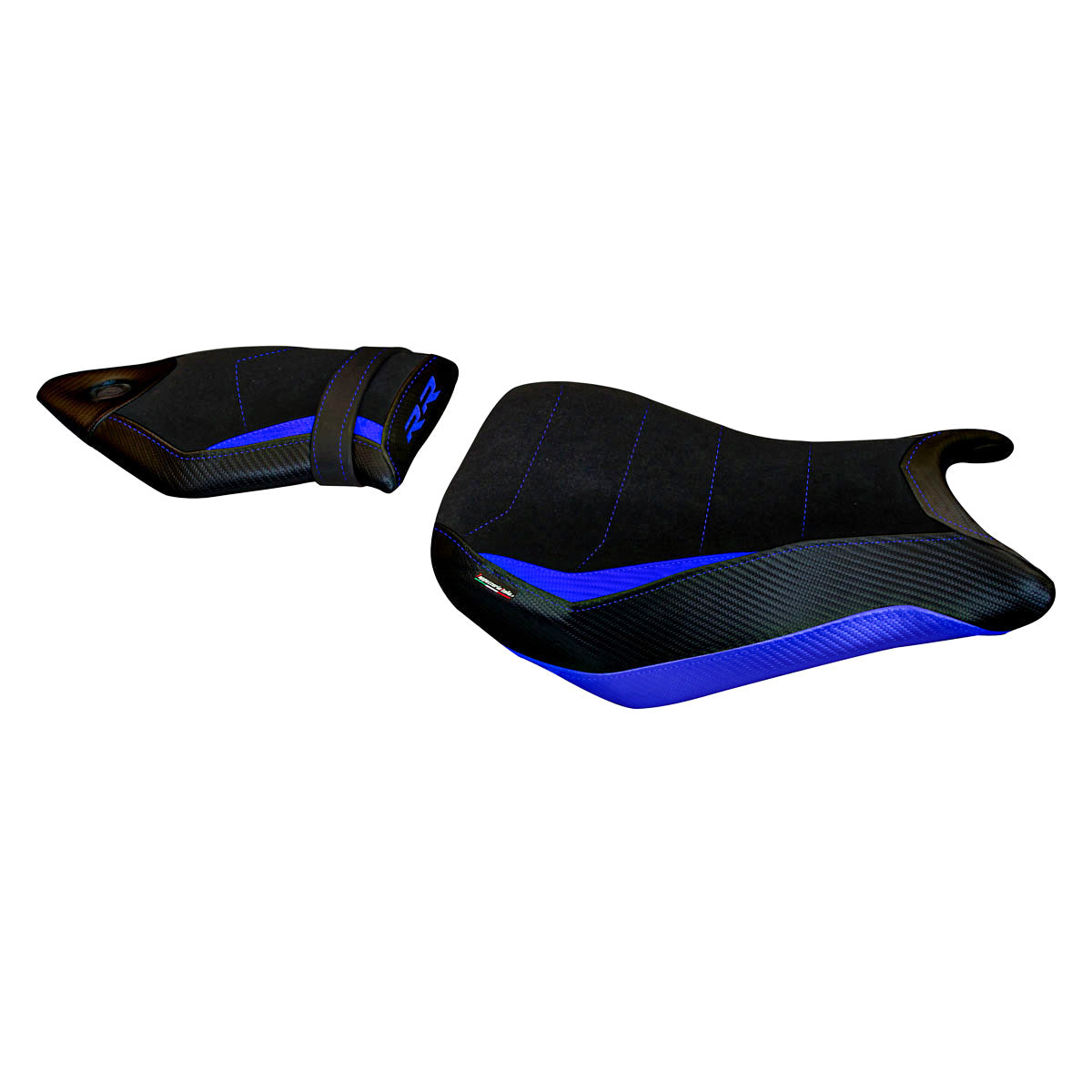 BMW S1000RR 2015-2018 Seat Cover Tappezzeria Italia TPZ Comfort in Blue and Black