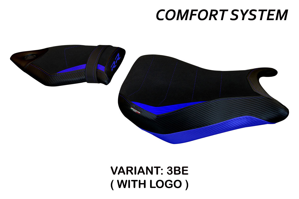 BMW S1000RR 2015-2018 Seat Cover Tappezzeria Italia TPZ Comfort in Blue and Black
