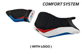 BMW S1000RR 2015-2018 Seat Cover Tappezzeria Italia TPZ Comfort in HP Red and Blue