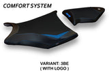BMW S1000RR 2009-2011 Seat Cover Tappezzeria Italia TPZ Comfort in Blue and Black