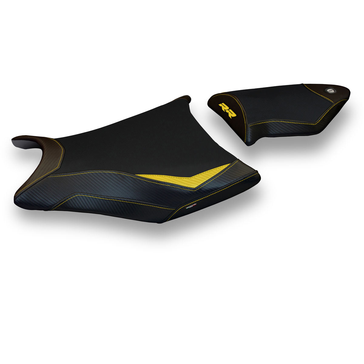 BMW S1000RR 2009-2011 Seat Cover Tappezzeria Italia TPZ Comfort in Yellow and Black