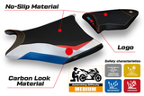 BMW S1000RR 2009-2011 Seat Cover Tappezzeria Italia TPZ Comfort in HP Red, White and Blue