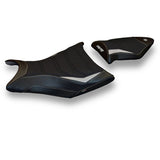 BMW S1000RR 2009-2011 Seat Cover Tappezzeria Italia TPZ Ultragrip in Silver and Black
