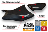 BMW S1000RR 2009-2011 Seat Cover Tappezzeria Italia TPZ Ultragrip in Silver and Black
