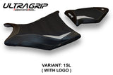 BMW S1000RR 2009-2011 Seat Cover Tappezzeria Italia TPZ Ultragrip in Silver and Black