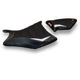 BMW S1000RR 2009-2011 Seat Cover Tappezzeria Italia TPZ Ultragrip in White and Black