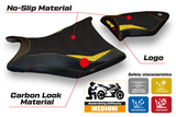 BMW S1000RR 2009-2011 Seat Cover Tappezzeria Italia TPZ Ultragrip in Yellow and Black