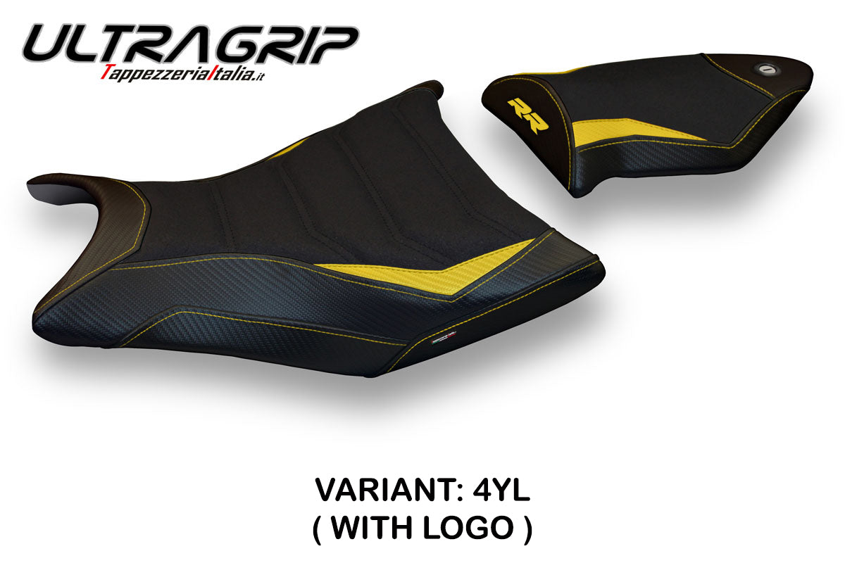 BMW S1000RR 2009-2011 Seat Cover Tappezzeria Italia TPZ Ultragrip in Yellow and Black