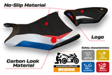 BMW S1000RR 2009-2011 Seat Cover Tappezzeria Italia TPZ Ultragrip in HP Red, White and Blue