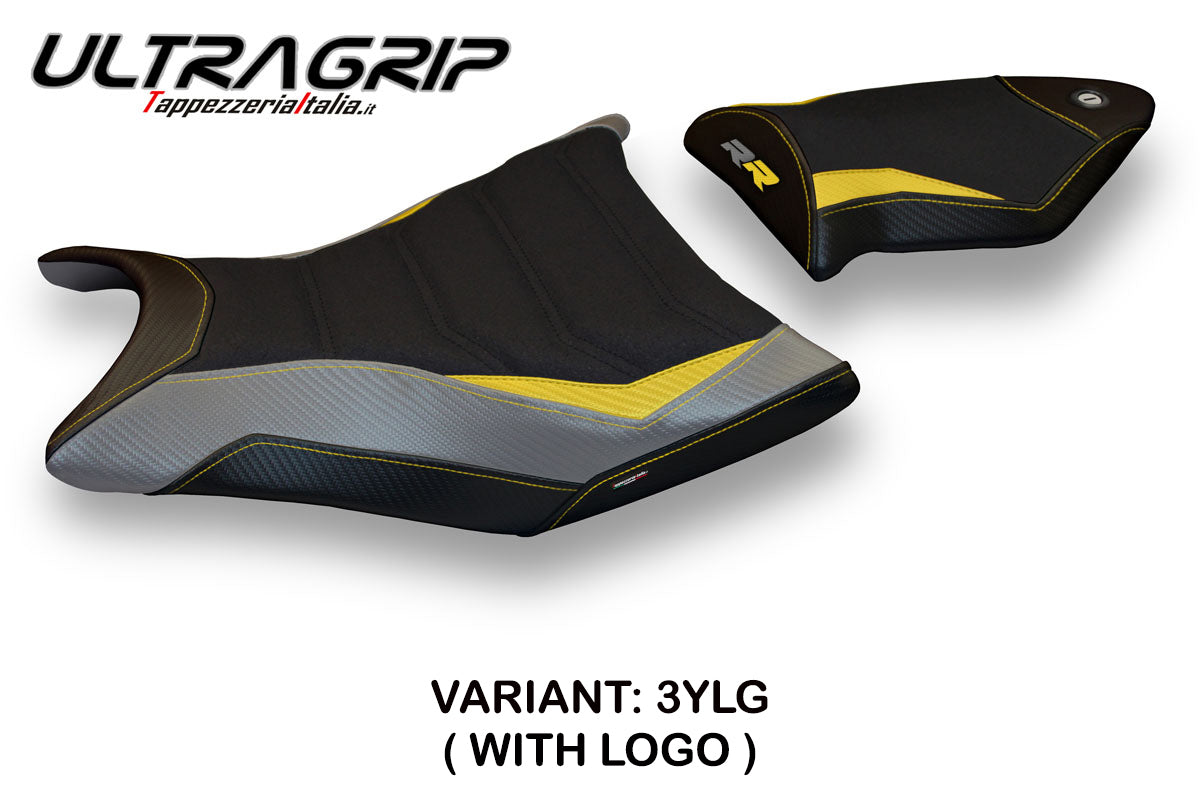 BMW S1000RR 2009-2011 Seat Cover Tappezzeria Italia TPZ Ultragrip in Yellow, Grey and Black