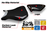 Funda de asiento BMW S1000RR 2012-2014 Tappezzeria Italia TPZ en plata y negro