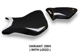 Funda de asiento para BMW S1000RR 2012-2014 Tappezzeria Italia TPZ en blanco y negro