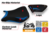 Funda de asiento para BMW S1000RR 2012-2014 Tappezzeria Italia TPZ en azul y negro