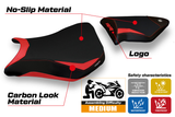 Funda de asiento BMW S1000RR 2012-2014 Tappezzeria Italia TPZ en rojo y negro