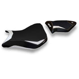 Funda de asiento BMW S1000RR 2012-2014 Tappezzeria Italia TPZ Comfort en blanco y negro