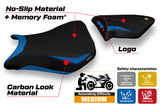 Funda de asiento BMW S1000RR 2012-2014 Tappezzeria Italia TPZ Comfort en azul y negro
