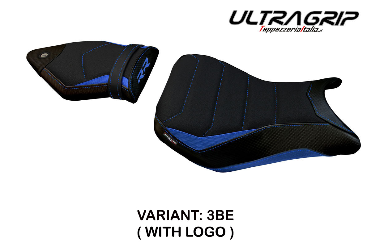 BMW S1000RR 2012-2014 Seat Cover Tappezzeria Italia TPZ Ultragrip in Blue and Black