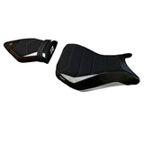 Funda de asiento BMW S1000R 2014-2020 Tappezzeria Italia TPZ Ultragrip en blanco y negro