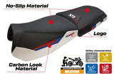 Funda de asiento BMW R1300GS Adventure Trophy 2024-2025 Tappezzeria Italia TPZ Blanco Rojo Azul
