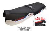 Funda de asiento BMW R1300GS Adventure Trophy 2024-2025 Tappezzeria Italia TPZ Blanco Rojo Azul